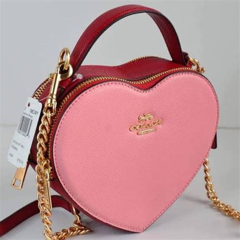 coach heart purses.